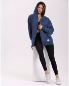 Sweat Capuche Flow bleu