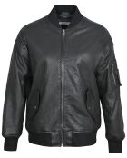 Veste en Cuir Lassylia noire