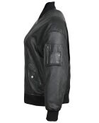 Veste en Cuir Lassylia noire