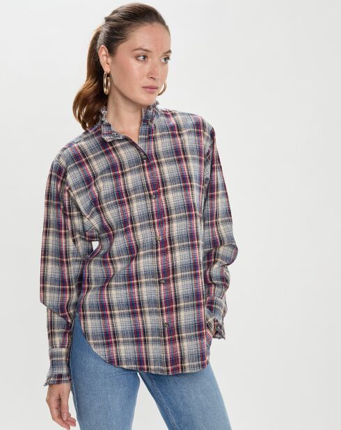 Chemise en Coton & Lin Saoli multicolore