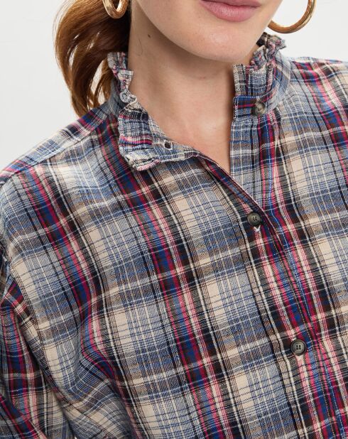 Chemise en Coton & Lin Saoli multicolore