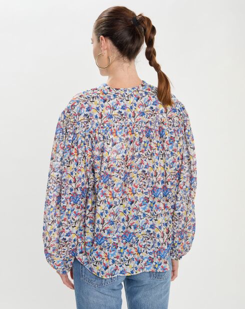 Blouse en Coton Bio Salika-Ga multicolore