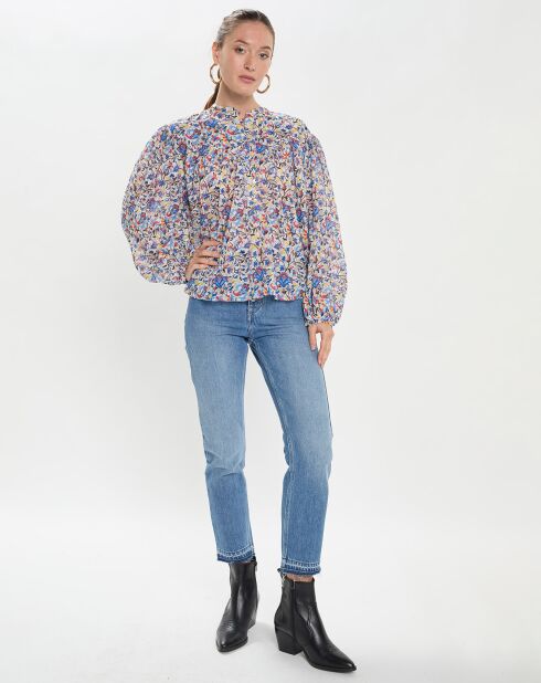 Blouse en Coton Bio Salika-Ga multicolore