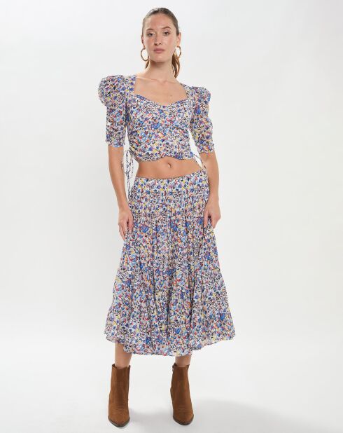 Jupe en Coton Bio Elfa-Ga multicolore