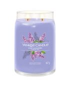 Bougie parfumée grande jarre Signature Jardin aux lilas - 2 mèches - 60 - 90h