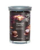 Bougie parfumée grand Gobelet Signature Noix de coco noir - 2 mèches - 60 - 100h