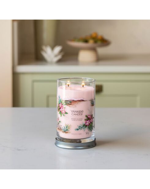 Bougie parfumée grand gobelet  Signature Fleurs du désert - 2 mèches - 60 - 100h