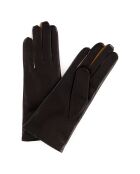 Gants en Cuir d'Agneau doublure Laine Heritage Valois bruns