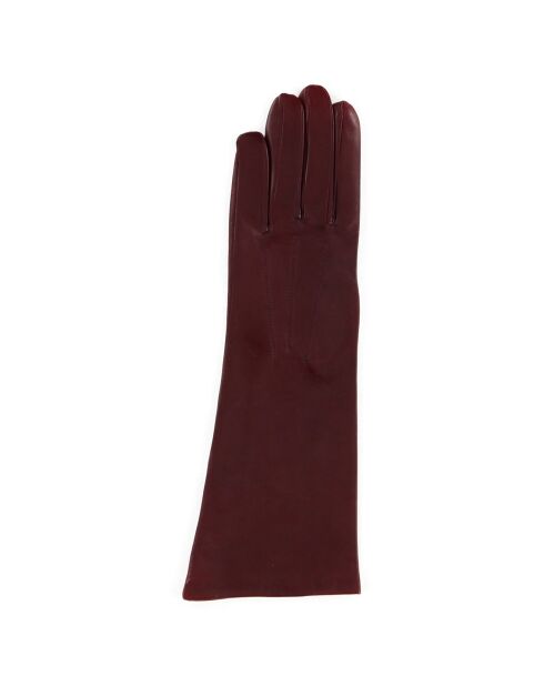 Gants en Cuir d'Agneau doublure Soie Heritage St Honore vin