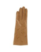 Gants en Cuir d'Agneau doublure Laine Epi chameau