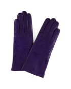 Gants en Cuir d'Agneau doublure Laine Heritage Victoire violet foncé