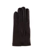 Gants en Cuir d'Agneau doublure Cachemire Rivoli Londres tan/noir