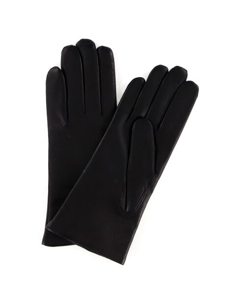 Gants en Cuir d'Agneau Cloudy noirs