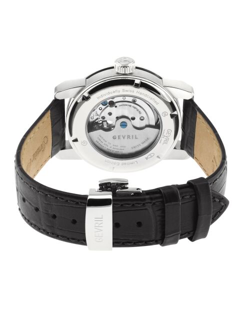 Montre Madison Homme Automatique en Cuir noire