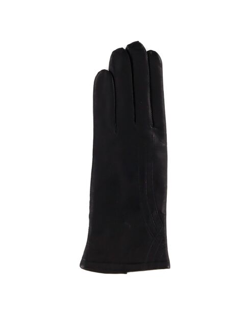 Gants en Cuir d'Agneau doublure Laine Blair noirs