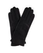 Gants en Cuir d'Agneau doublure Laine Blair noirs