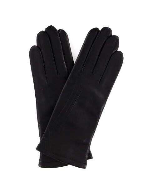 Gants en Cuir d'Agneau doublure Laine Blair noirs