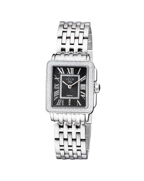 Montre Padova Femme Quartz en Acier & Diamants 0.015 ct argentée