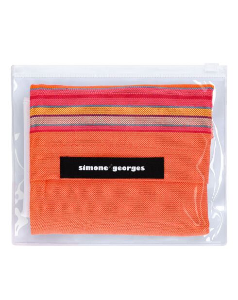 Coussin de plage Tahiti orange - 26x40 cm