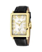Montre Avenue of Americas Homme Automatique en Cuir noire