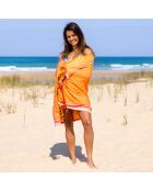 Tovagliolo arancione Kikoy Tahiti - 165x95 cm