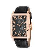 Montre Avenue of Americas Homme Automatique en Cuir noire