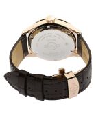 Montre Giromondo Homme Quartz en Cuir marron