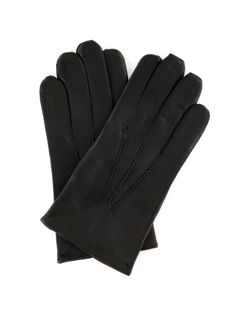 Gants en Cuir de Cerf Daniel noirs