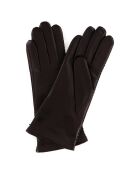 Gants en Cuir d'Agneau doublure Laine Beth bruns