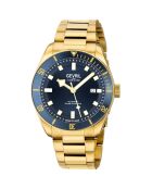 Montre Yorkville Homme Automatique en Acier dorée