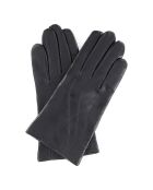 Gants en Cuir d'Agneau doublure Laine Waves fer