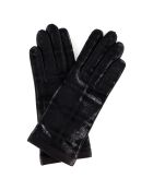 Gants en Cuir d'Agneau doublure Laine Ariana noirs