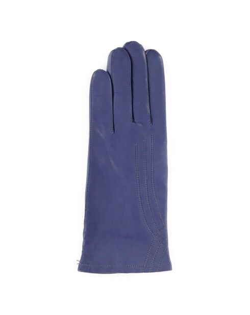 Gants en Cuir d'Agneau doublure Laine Blair bleu clair poussière