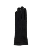 Gants en Cuir d'Agneau doublure Laine Heritage Victoire noirs