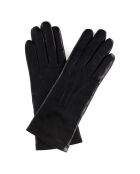 Gants en Cuir d'Agneau doublure Laine Heritage Victoire noirs
