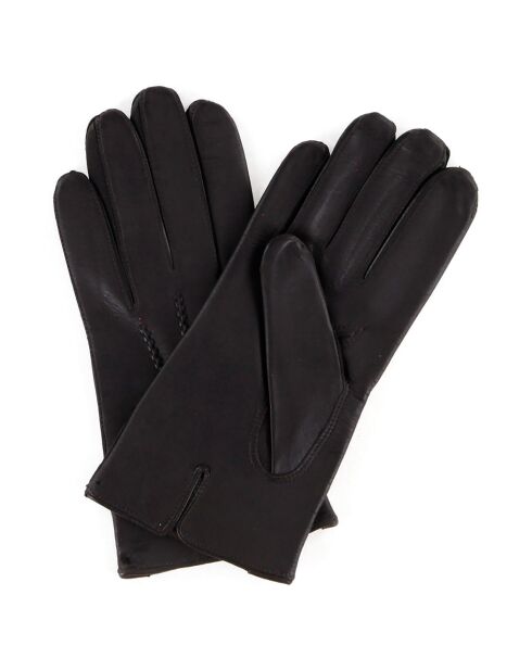 Gants en Cuir de Cerf Daniel marron foncé