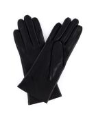 Gants en Cuir d'Agneau doublure Laine Victoire noirs