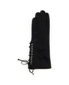 Gants en Cuir d'Agneau doublure Laine Kelis noirs