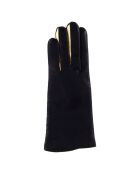 Gants en Cuir d'Agneau doublure Laine Heritage Valois bleu nuit