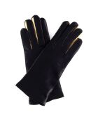 Gants en Cuir d'Agneau doublure Laine Heritage Valois bleu nuit