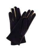 Gants en Cuir d'Agneau doublure Laine Heritage Valois bleu nuit