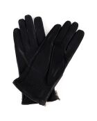 Gants en Cuir de Cerf doublure Laine Carlson noirs