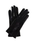 Gants en Cuir d'Agneau doublure Laine Heritage Valois noirs