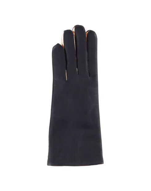 Gants en Cuir d'Agneau doublure Laine Heritage Valois gris foncé