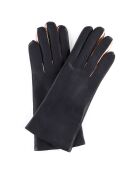 Gants en Cuir d'Agneau doublure Laine Heritage Valois gris foncé