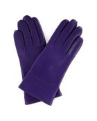 Gants en Cuir d'Agneau Amy violet foncé