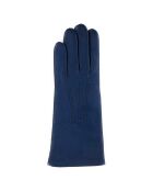 Gants en Cuir d'Agneau doublure Laine Helena bleu verdâtre