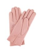 Gants en Cuir d'Agneau doublure Laine Sana péoni rose