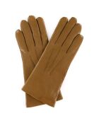 Gants en Cuir d'Agneau doublure Laine Heritage Victoire chameau clair