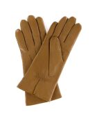 Gants en Cuir d'Agneau doublure Laine Heritage Victoire chameau clair